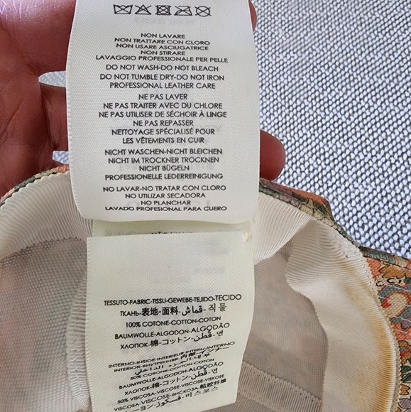 GUCCI LIBERTY COTTON BASEBALL CAP floral size medium - Picture 5 of 7